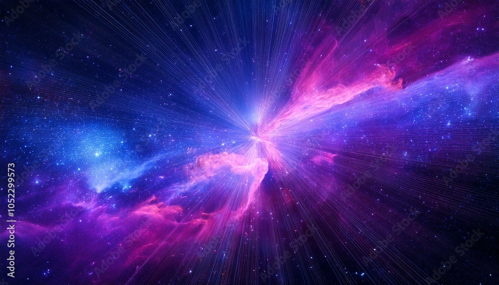 Cosmic light streaks across galaxy Cosmic light streaks across galaxy