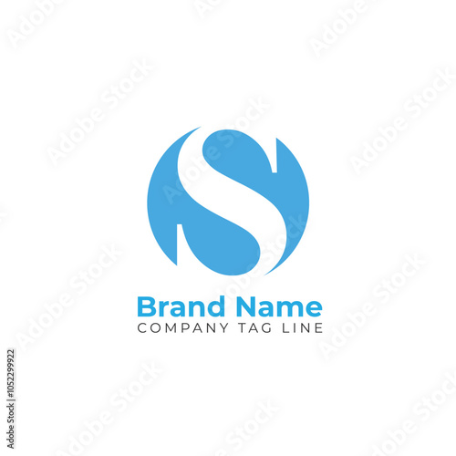 S letter logo colourful design with eps file file
