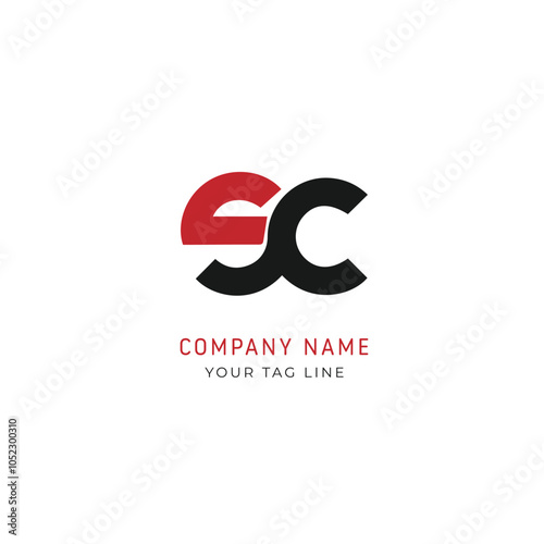 Initial SC logo vector logo for business. letter sc logo