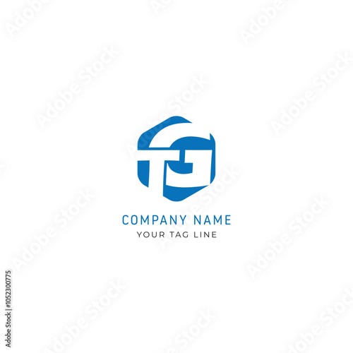 GT, TG, G, T abstract letters logo monogram