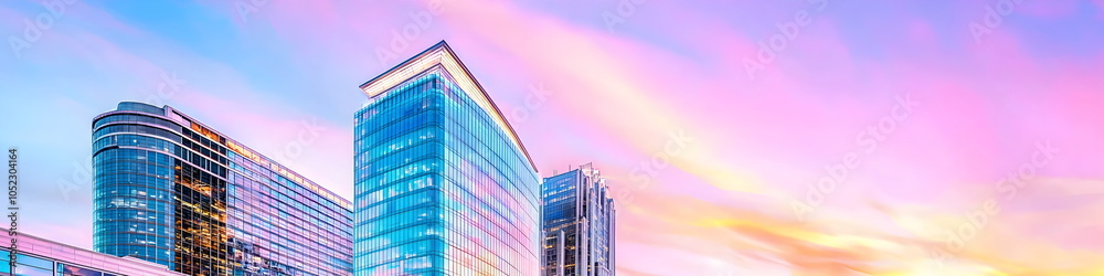 Fototapeta premium A city skyline with a large building in the middle North Carolina.