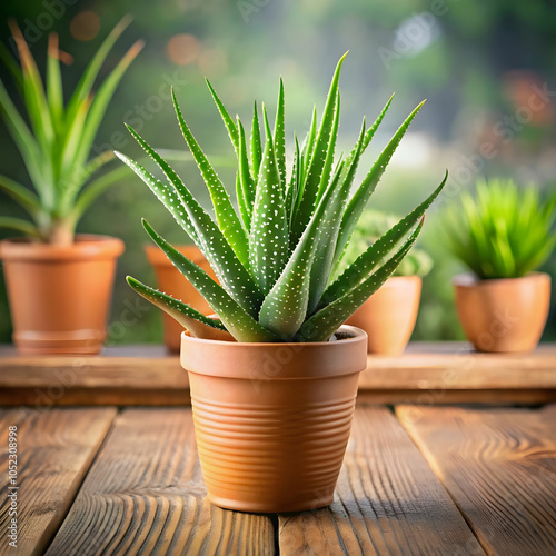 aloevera on the table photo