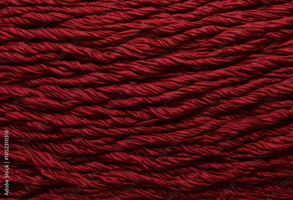 Fototapeta premium close view lush red drapery fabric showcasing rich texture vibrant hues captivating visual impact, aesthetic, backdrop, chic, colors, craft, decor