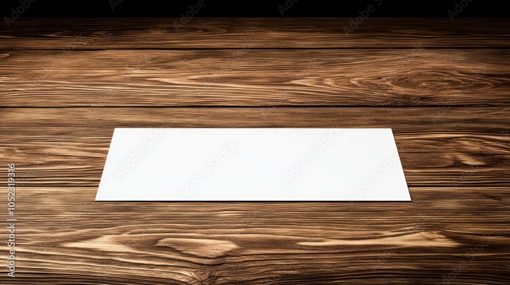 A blank white sheet on a wooden table, suggesting a space for writing or design. A blank white sheet on a wooden table, suggesting a space for writing or design.
