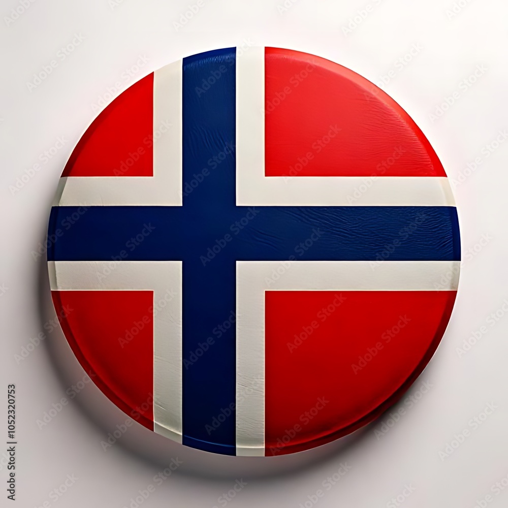 Round icon of the Norway flag Round icon of the Norway flag