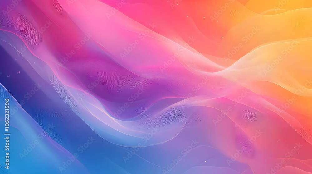 Abstract Colorful Wave Background with Silk-like Texture and Soft, Flowing Motion in Vibrant Hues of Blue, Pink, and Purple Abstract Colorful Wave Background with Silk-like Texture and Soft, Flowing Motion in Vibrant Hues of Blue, Pink, and Purple