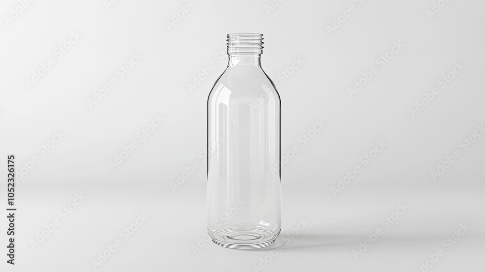 A floating glass water bottle with a screw-on cap, symbolizing eco-friendly living and sustainability. Emphasis on reducing plastic waste, set against a clean white background. A floating glass water bottle with a screw-on cap, symbolizing eco-friendly living and sustainability. Emphasis on reducing plastic waste, set against a clean white background.