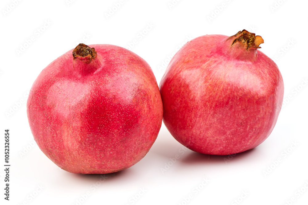 Pomegranate, isolated on a white background. Pomegranate, isolated on a white background.