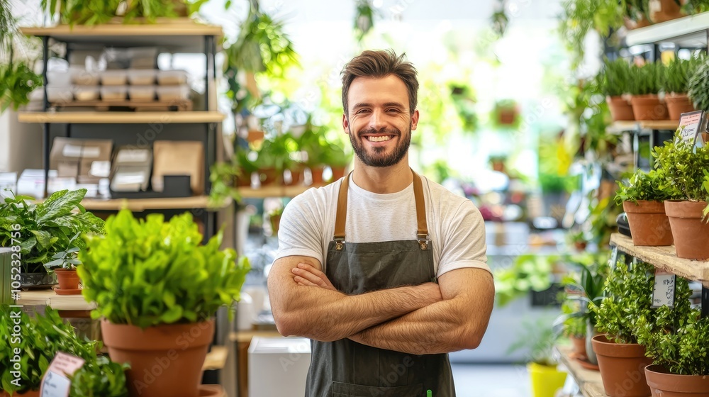 Friendly Technician in Retail Plant Shop Friendly Technician in Retail Plant Shop