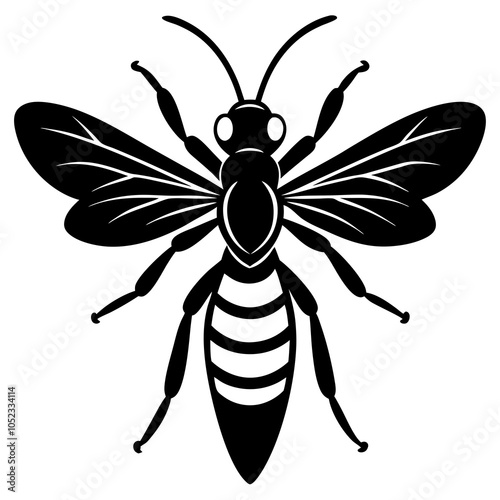 illustration of a wasp