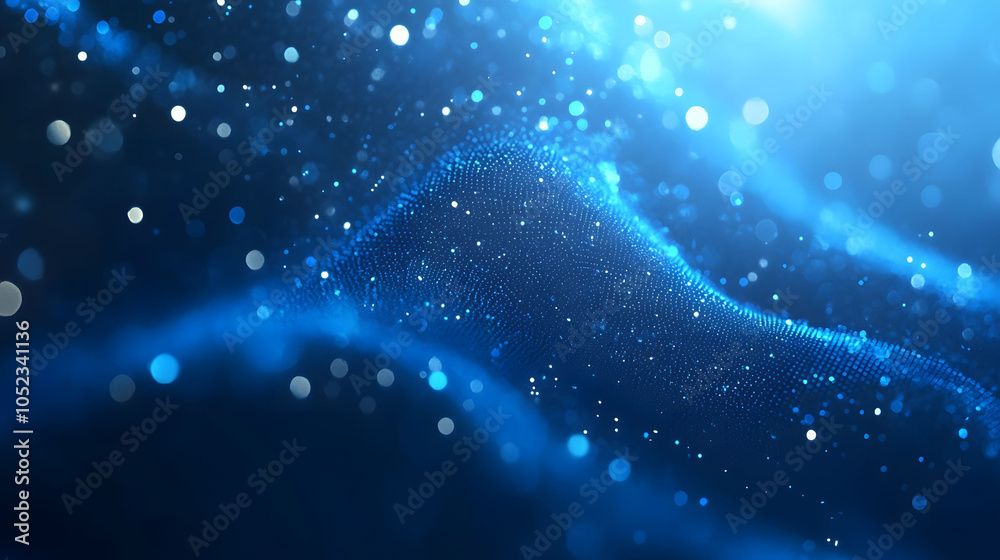 Obraz premium Abstract blue background with stars, perfect for creative projects