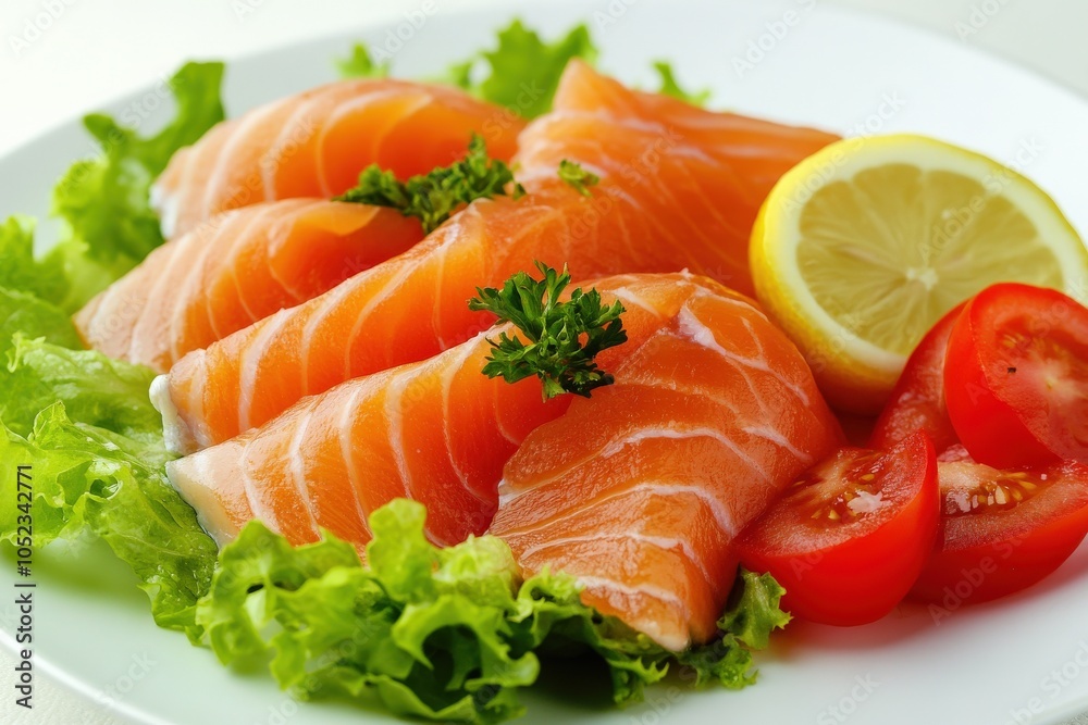 Smoked Salmon Salad - Fresh Salad with Fillet, Smoked Salmon, and Lemon Dressing Smoked Salmon Salad - Fresh Salad with Fillet, Smoked Salmon, and Lemon Dressing