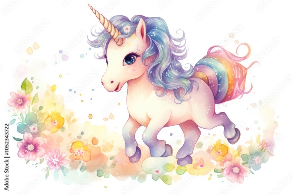 Fototapeta premium Cartoon drawing animal mammal.