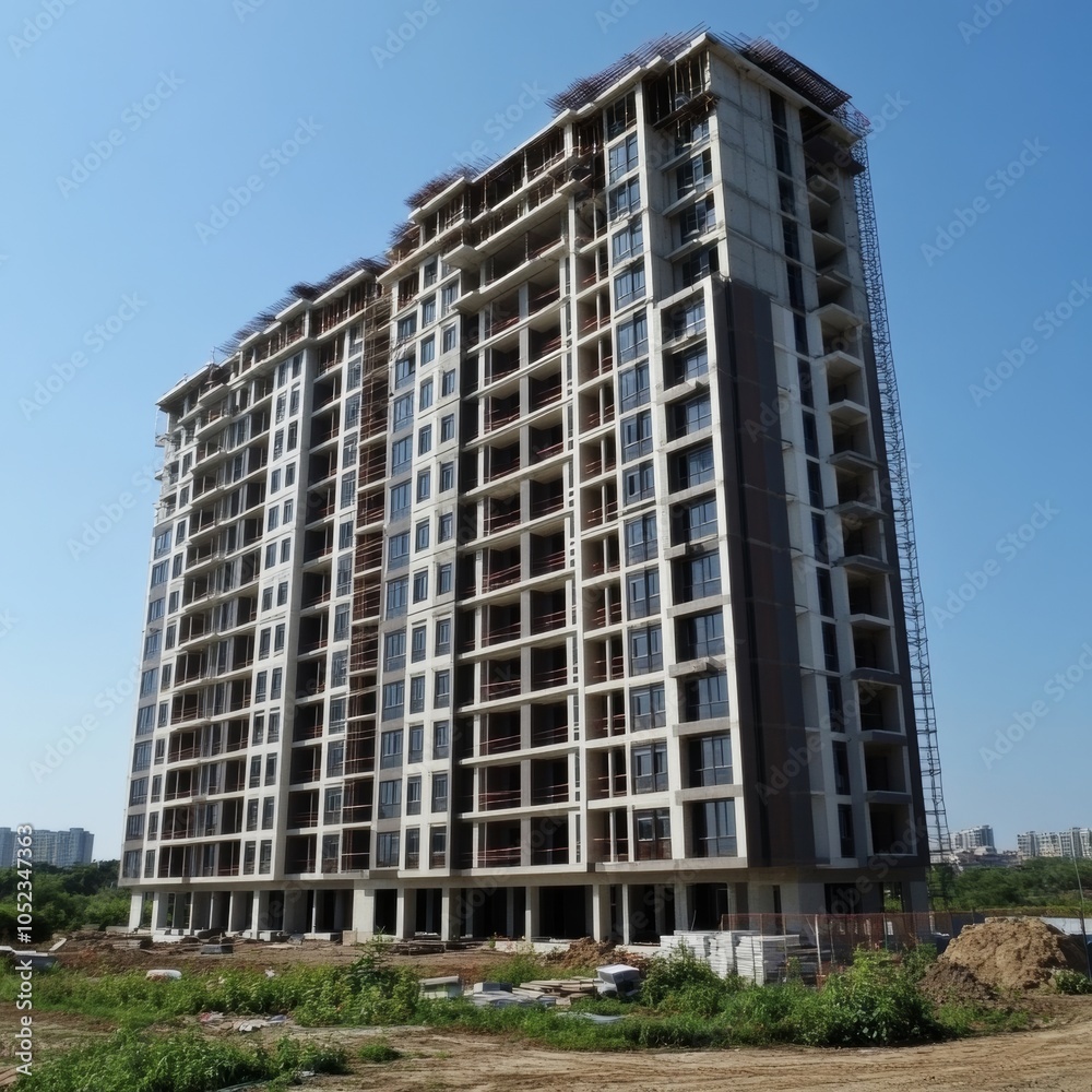 Building with multiple floors.