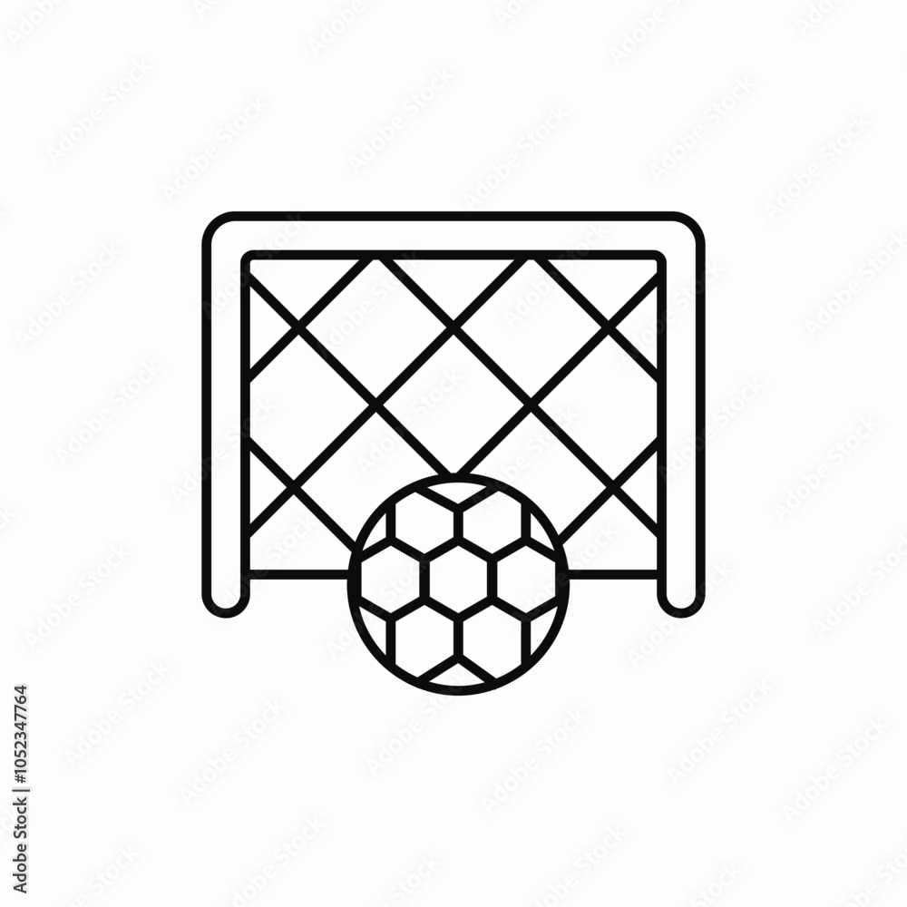 football goal icon sign vector football goal icon sign vector