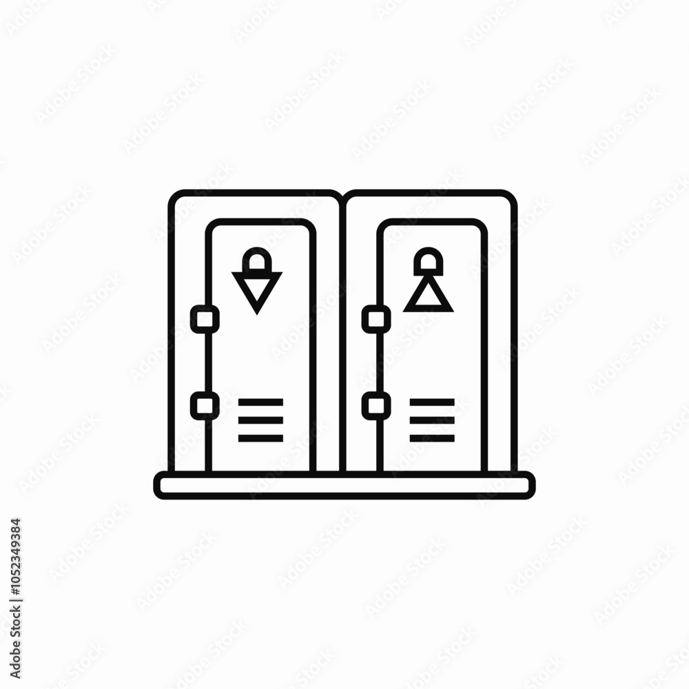 street toilet icon sign vector street toilet icon sign vector
