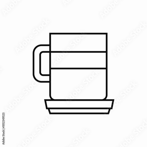 tea coffee mug icon sign vector