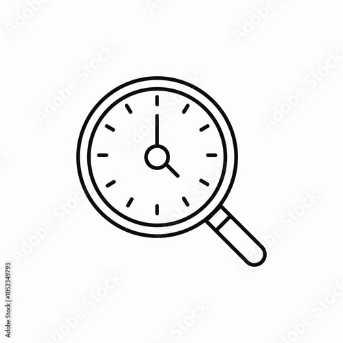 time search icon sign vector