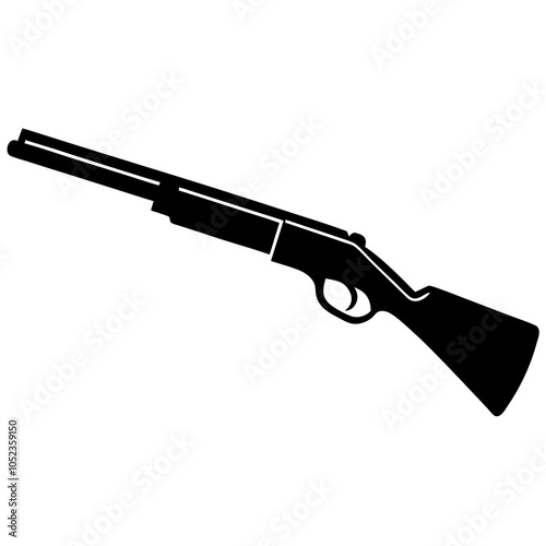 gun isolated on white