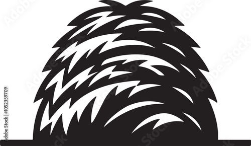Haystack Silhouette Vector illustration, Haystack agriculture vector