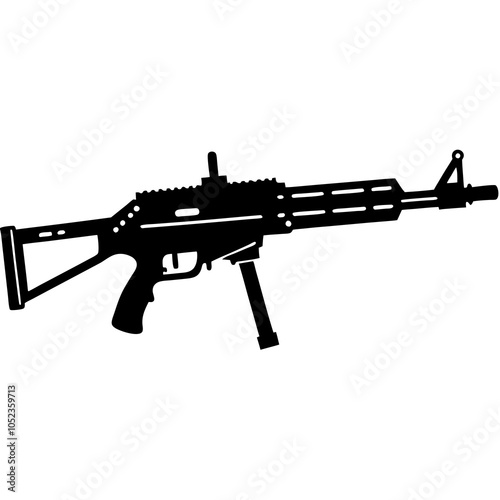 assault rifle illustration