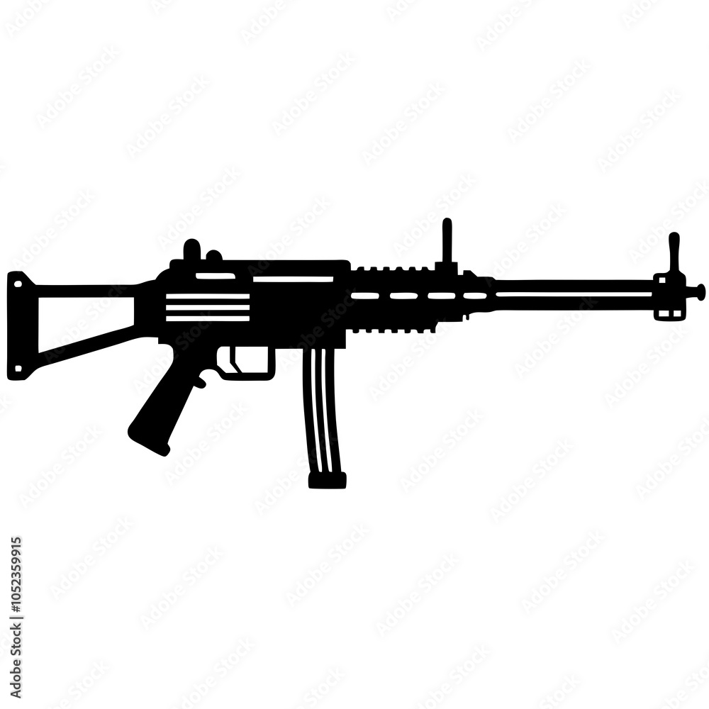gun isolated on white gun isolated on white