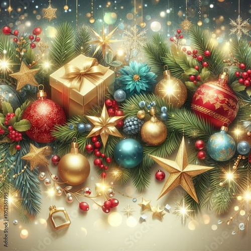 Backgrounds for New Year's Cards, Invitations, and Holiday Gift Packaging