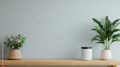 Modern Professional Interview Setup with Plants