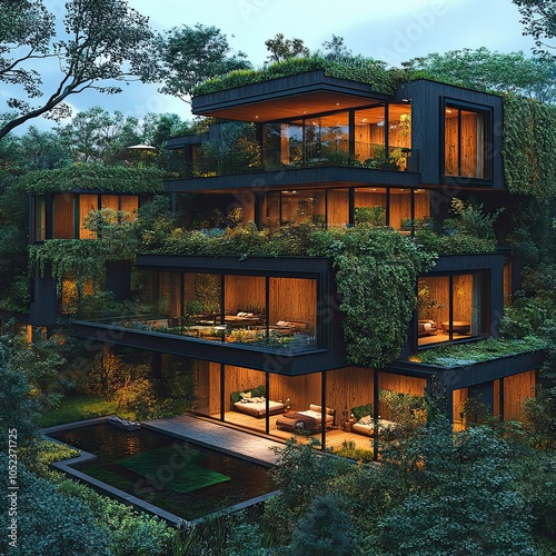 Exploring modern sustainable architecture the impact of green roofs on eco-friendly living and design innovations