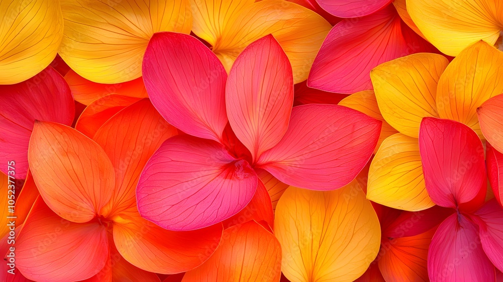 Obraz premium Lotus Petals: A close-up of a krathong’s petals, their edges catching the candlelight. Fragile and beautiful. Copy space around the petals. 