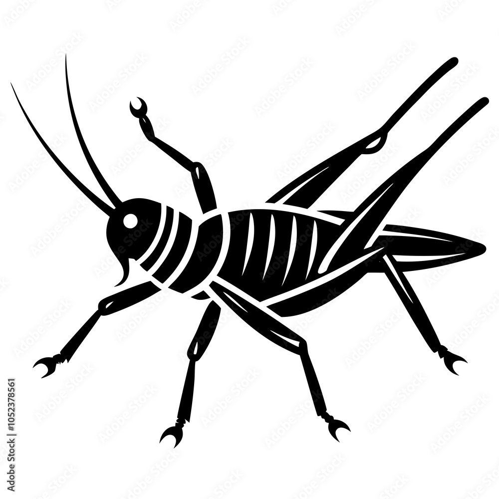 camel cricket. on white background camel cricket. on white background