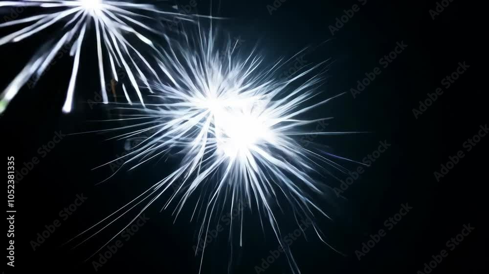 Close-up twisting starburst bursts Close-up twisting starburst bursts