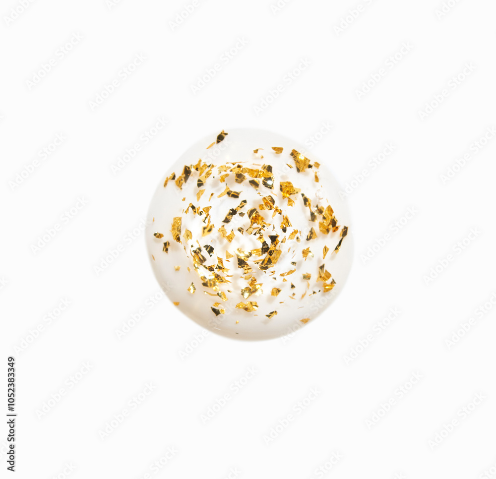 Delicate gold leaf adorned white sphere art capturing minimalist elegance and modern design trends in contemporary art Delicate gold leaf adorned white sphere art capturing minimalist elegance and modern design trends in contemporary art