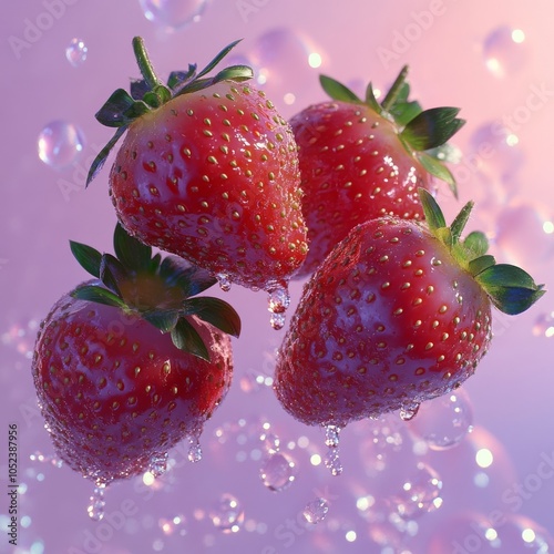 Quintuple strawberry