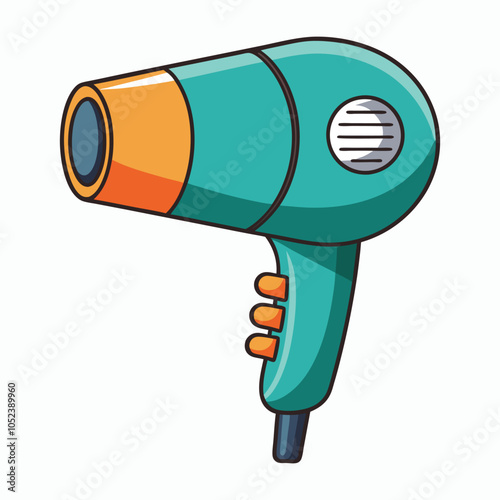 hair dryer on white background