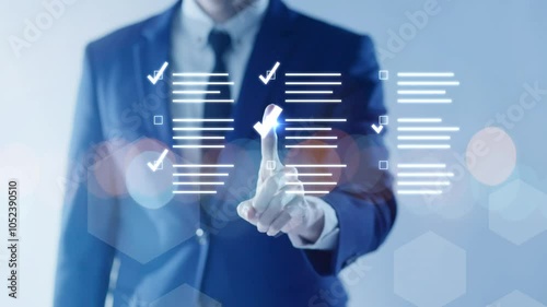 Online survey questionnaire marketing research poll, checkboxes, filling form online answer questions, education test quiz, quality check.