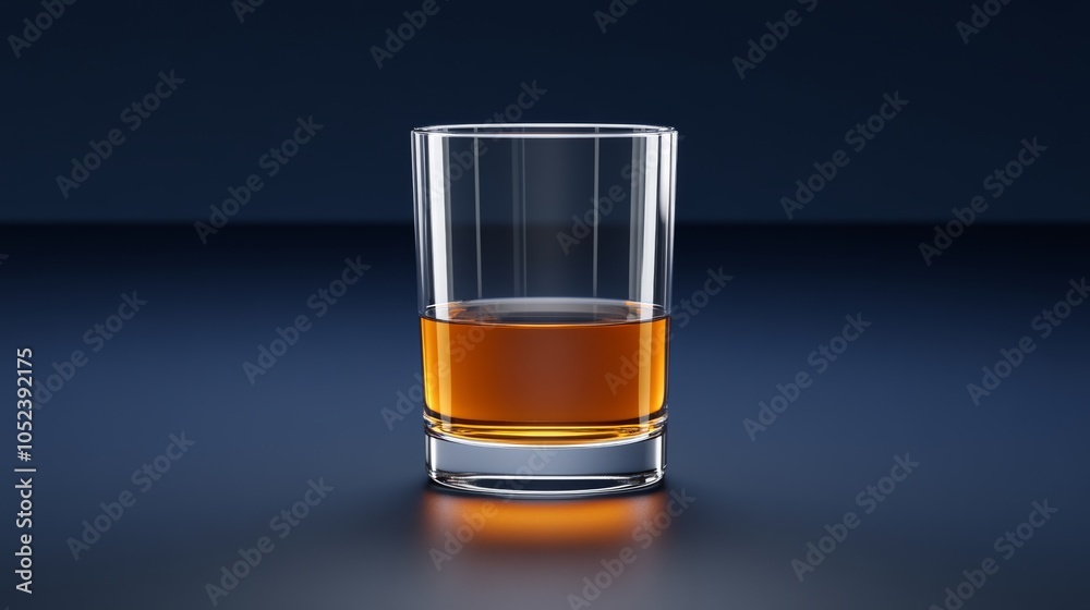 Whiskey in a glass, captivating image of amber spirit on dark, enigmatic background Whiskey in a glass, captivating image of amber spirit on dark, enigmatic background