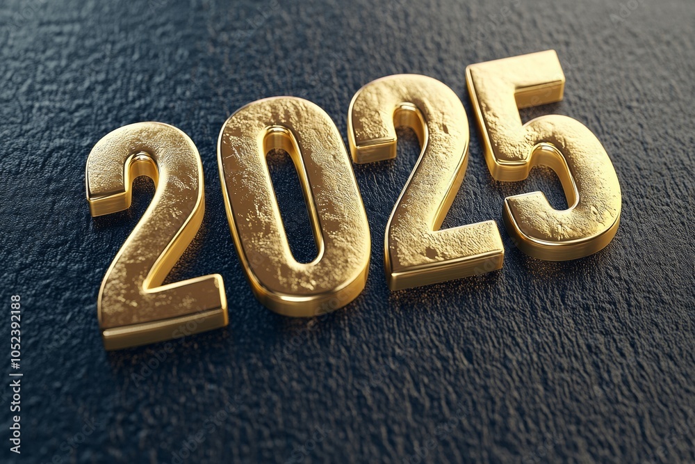 Elegant gold 2025 new year design on sleek black background for stylish celebrations Elegant gold 2025 new year design on sleek black background for stylish celebrations