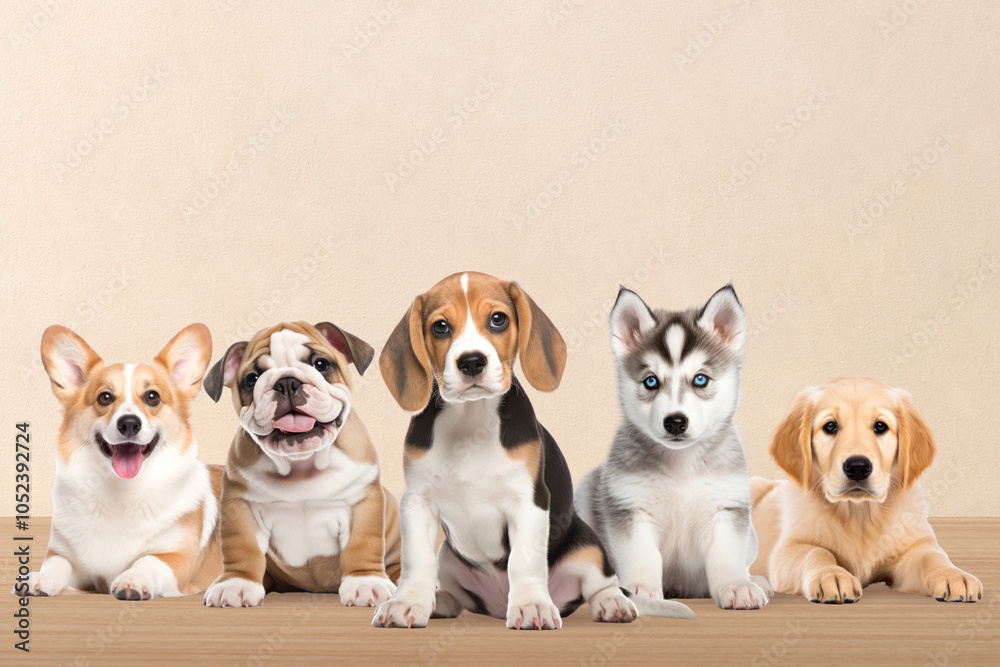 Pet puppy dogs, animal remix, design resource Pet puppy dogs, animal remix, design resource
