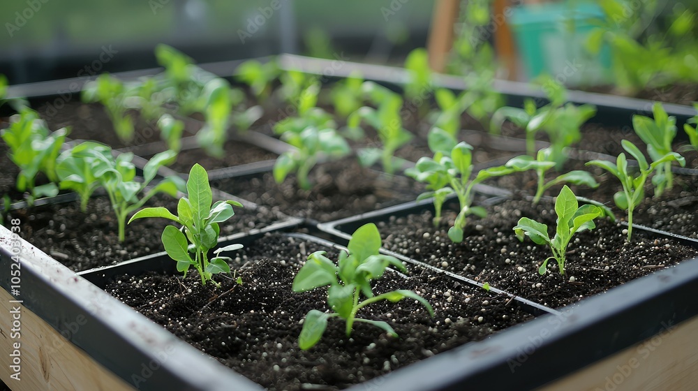 Close-Up of Gardeners Planting Seeds in Raised Garden Bed Close-Up of Gardeners Planting Seeds in Raised Garden Bed