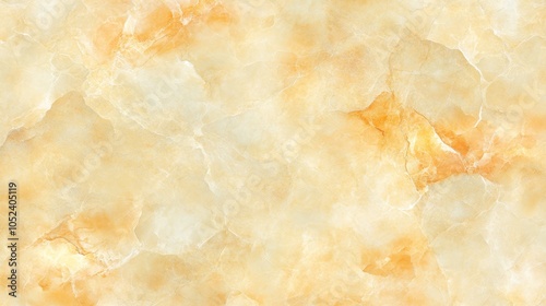 Beige marble background with orange and yellow hues, elegant texture for design photo