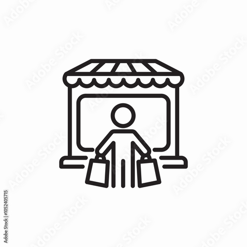 market buyer icon sign vector