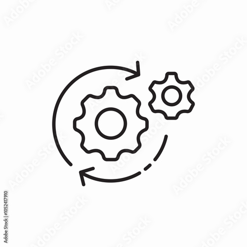 setting recovery restore icon sign vector