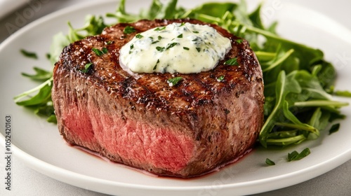 Juicy Steak with Creamy Blue Cheese Topping