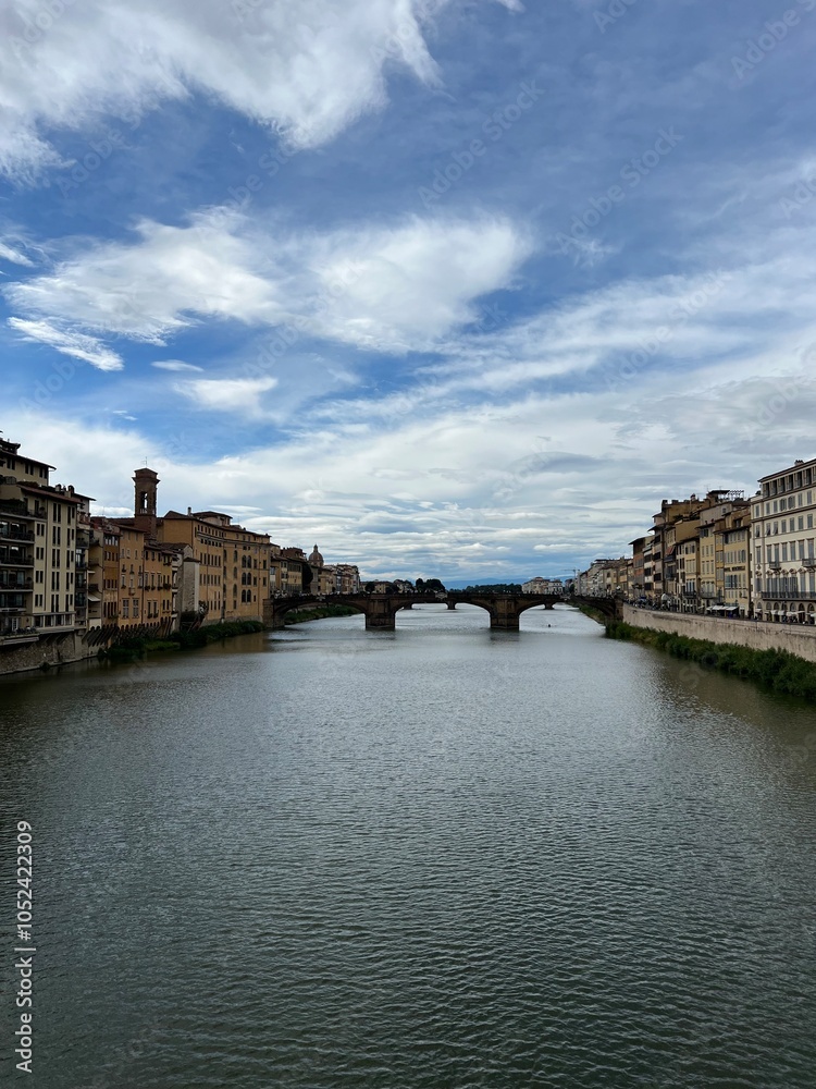 Obraz premium Waterfront View of Florence