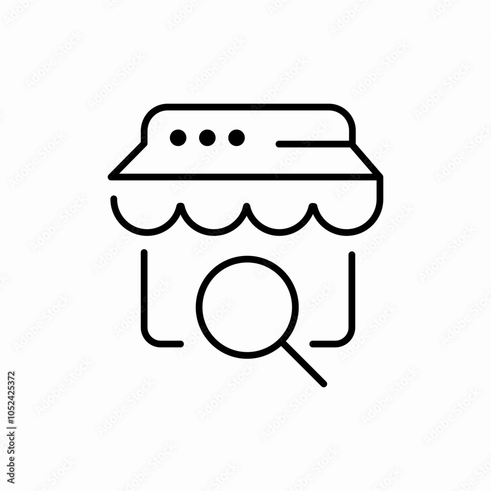 app small shop icon sign vector