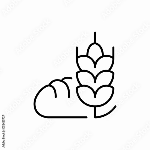 flour products icon sign vector