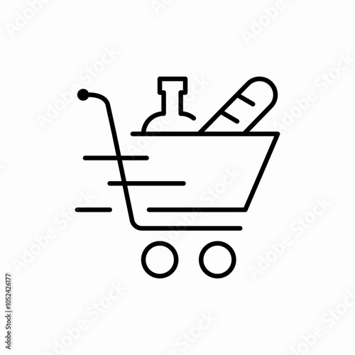 quick shopping icon sign vector