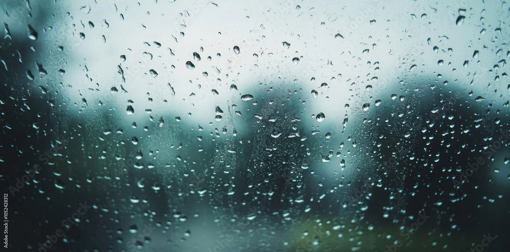 Soft reflections created by water droplets on glass. Soft reflections created by water droplets on glass.