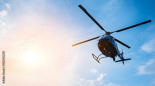 Wallpaper Mural Medical Helicopters Airlifting Patients from Contaminated Zone - Hazmat Personnel on Ground Under Bright Sunlight and Clouds Torontodigital.ca